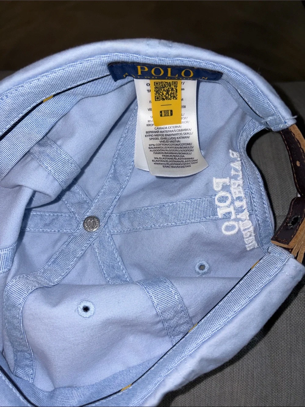 Polo by Ralph Lauren Light Blue Polo Player Baseball Cap